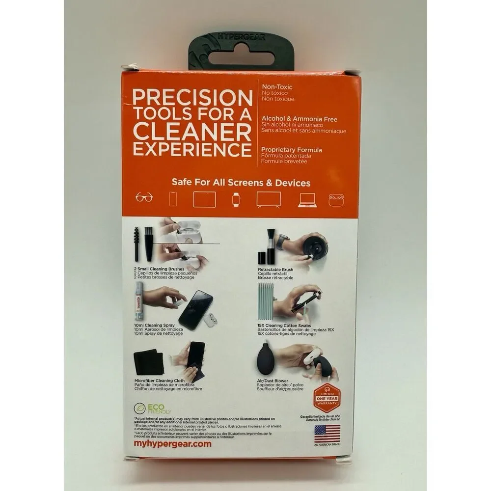 HyperGear ScreenWhiz 7-in-1 Complete Tech Cleaning Kit Safe for All Devices‎